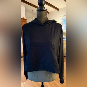 Super Soft!! Fabletics Black Cropped Hoodie Size M